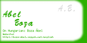 abel boza business card